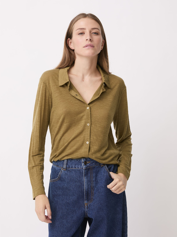 CHEMISE CYLENA  Kaki , Pr&ecirc;t-&agrave;-porter Bensimon