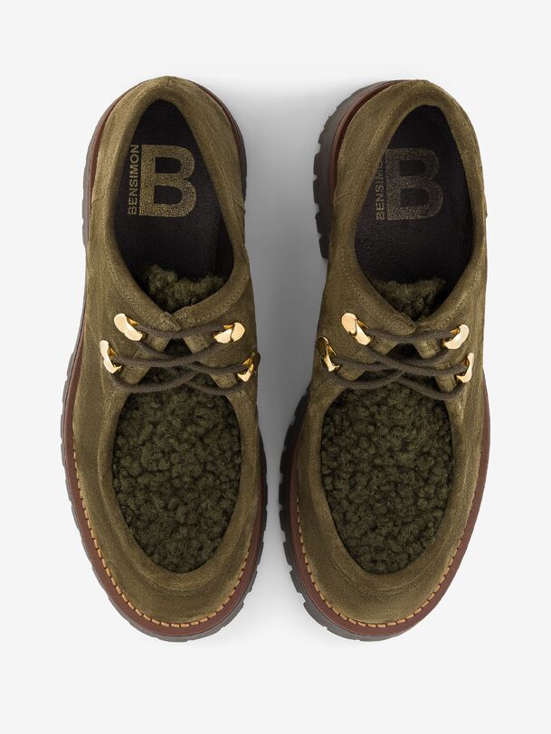 DERBIES Kaki , Tennis & Chaussures Bensimon