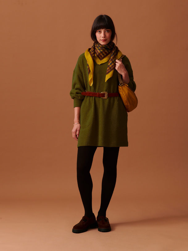ROBE ORELIA  Kaki , Pr&ecirc;t-&agrave;-porter Bensimon