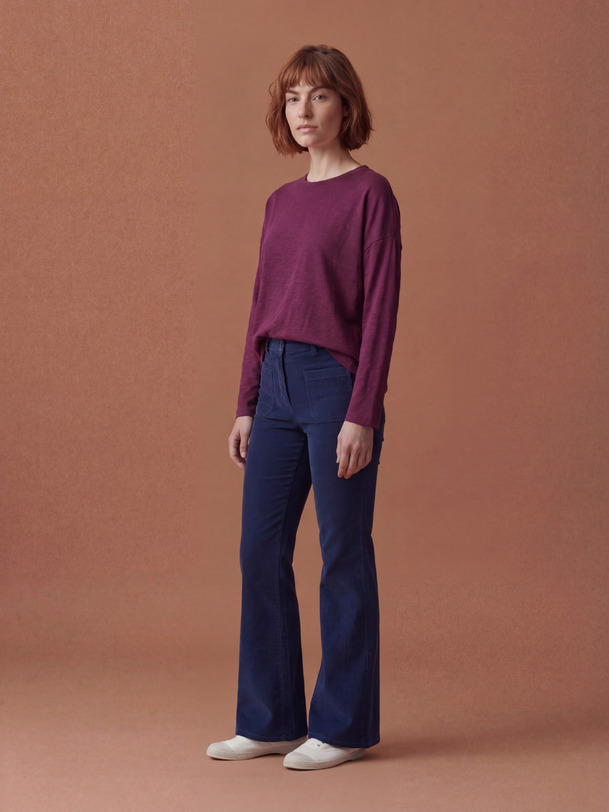 T-SHIRT JULY ML  Prune , Pr&ecirc;t-&agrave;-porter Bensimon
