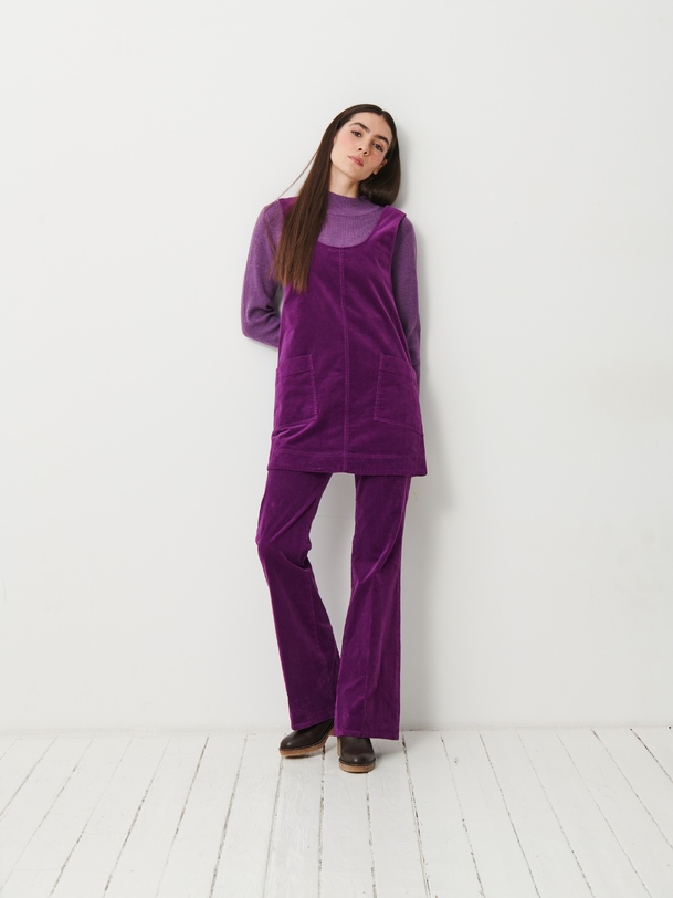 ROBE NADINA Prune , Prêt-à-porter Bensimon