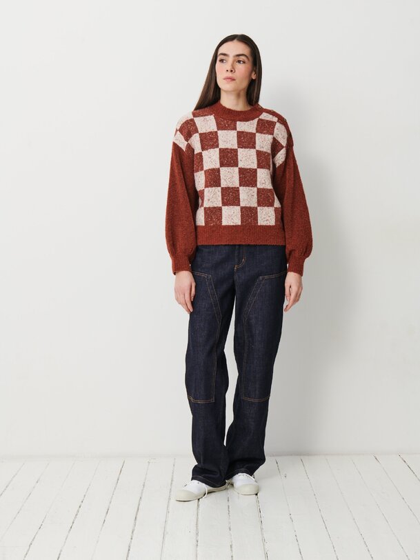 PULL OMRI  Cognac , Pr&ecirc;t-&agrave;-porter Bensimon