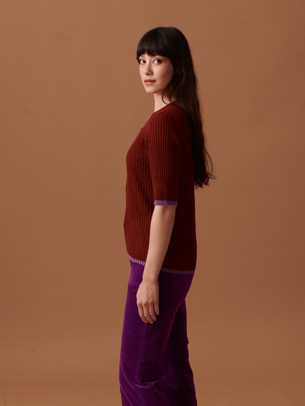 PULL OREN  Cognac , Pr&ecirc;t-&agrave;-porter Bensimon