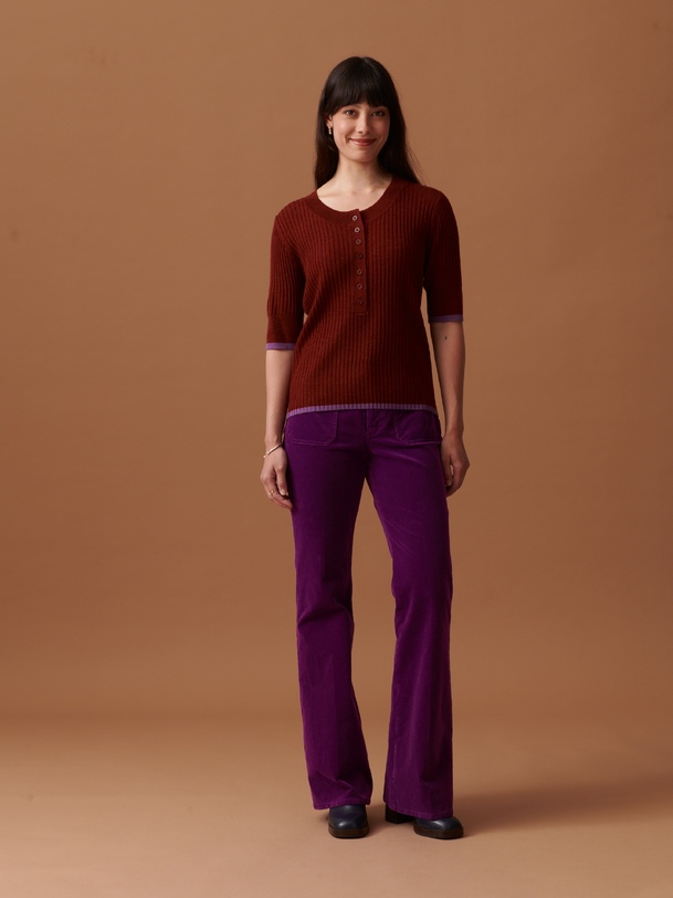 PULL OREN  Cognac , Pr&ecirc;t-&agrave;-porter Bensimon