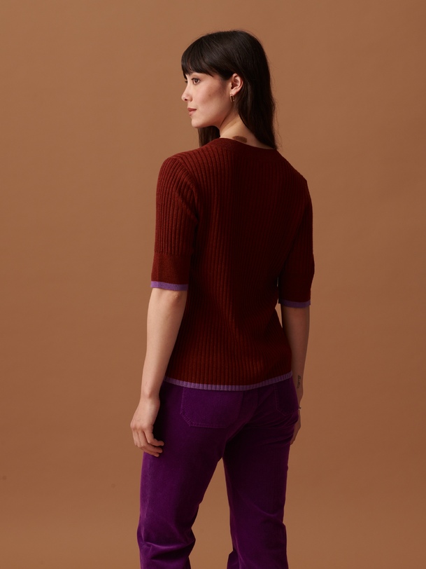 PULL OREN  Cognac , Pr&ecirc;t-&agrave;-porter Bensimon