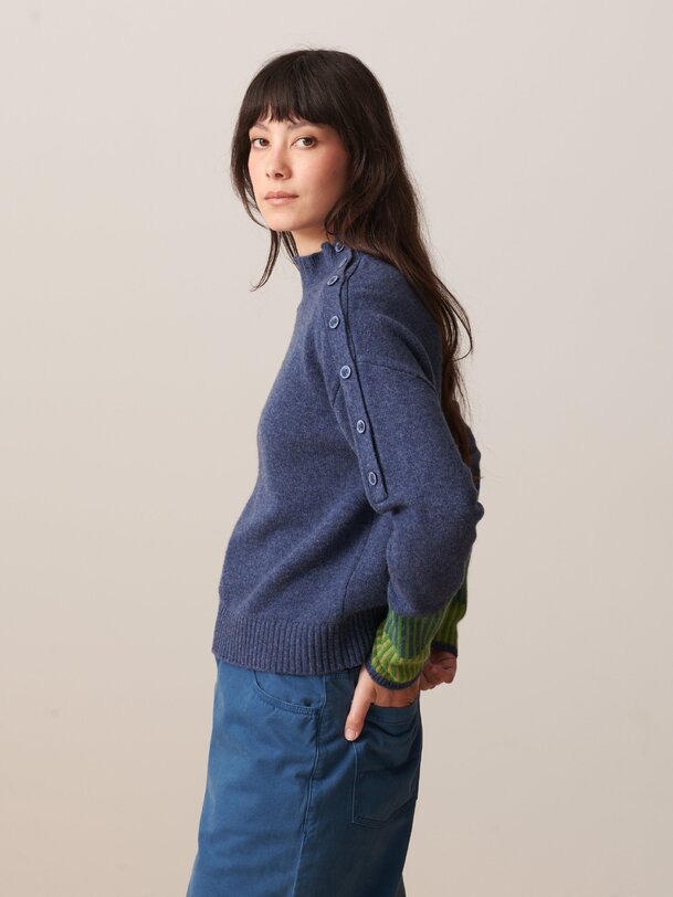 PULL ETTORE  Denim , Pr&ecirc;t-&agrave;-porter Bensimon