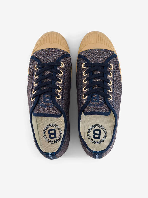 TENNIS B79 ROMY FEMME DENIM SHINY  Denim , Tennis & Chaussures Bensimon