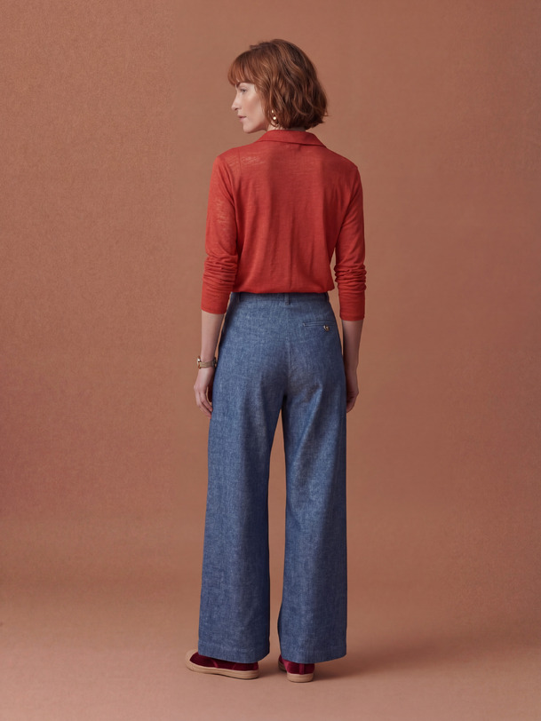 CHEMISE CYLENA  Piment , Pr&ecirc;t-&agrave;-porter Bensimon