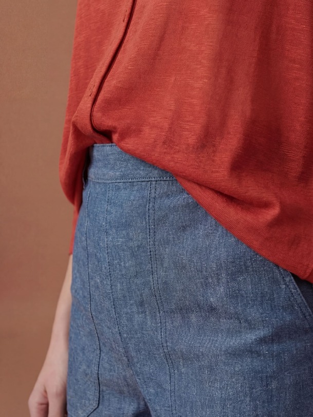 CHEMISE CYLENA  Piment , Pr&ecirc;t-&agrave;-porter Bensimon