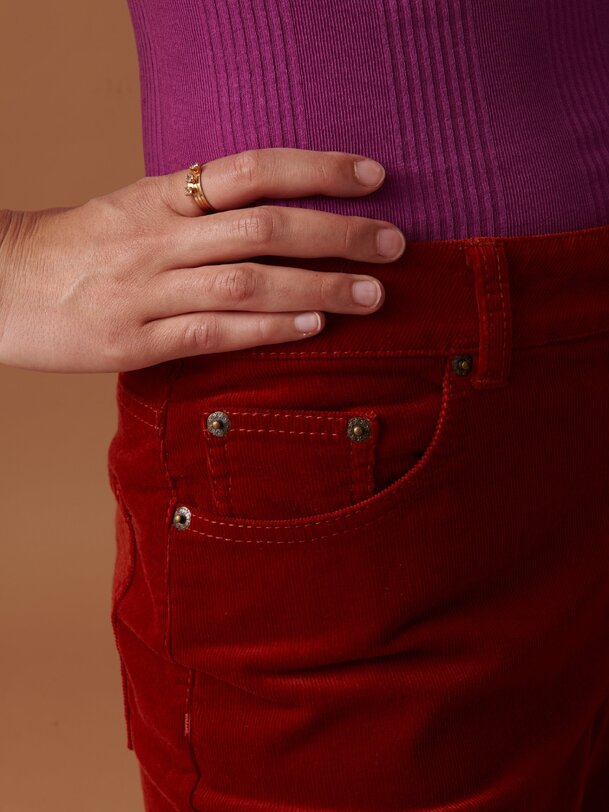 PANTALON MARIUS  Piment , Pr&ecirc;t-&agrave;-porter Bensimon