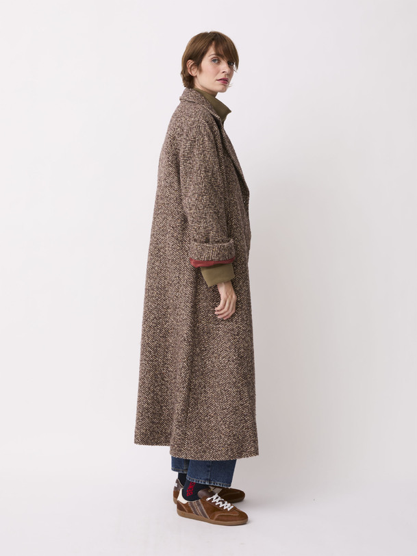 MANTEAU OSENIN  Chataigne , Pr&ecirc;t-&agrave;-porter Bensimon