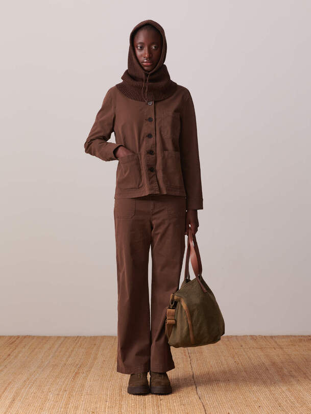 CAGOULE ORLANN  Cacao , Pr&ecirc;t-&agrave;-porter Bensimon