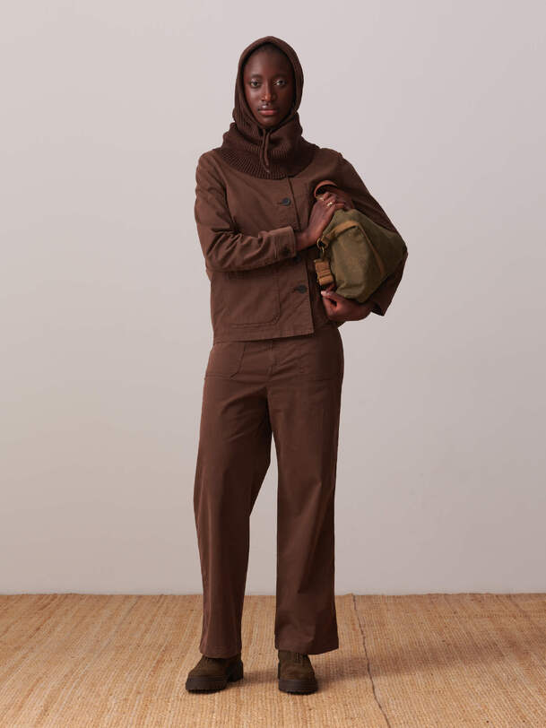 CAGOULE ORLANN  Cacao , Pr&ecirc;t-&agrave;-porter Bensimon