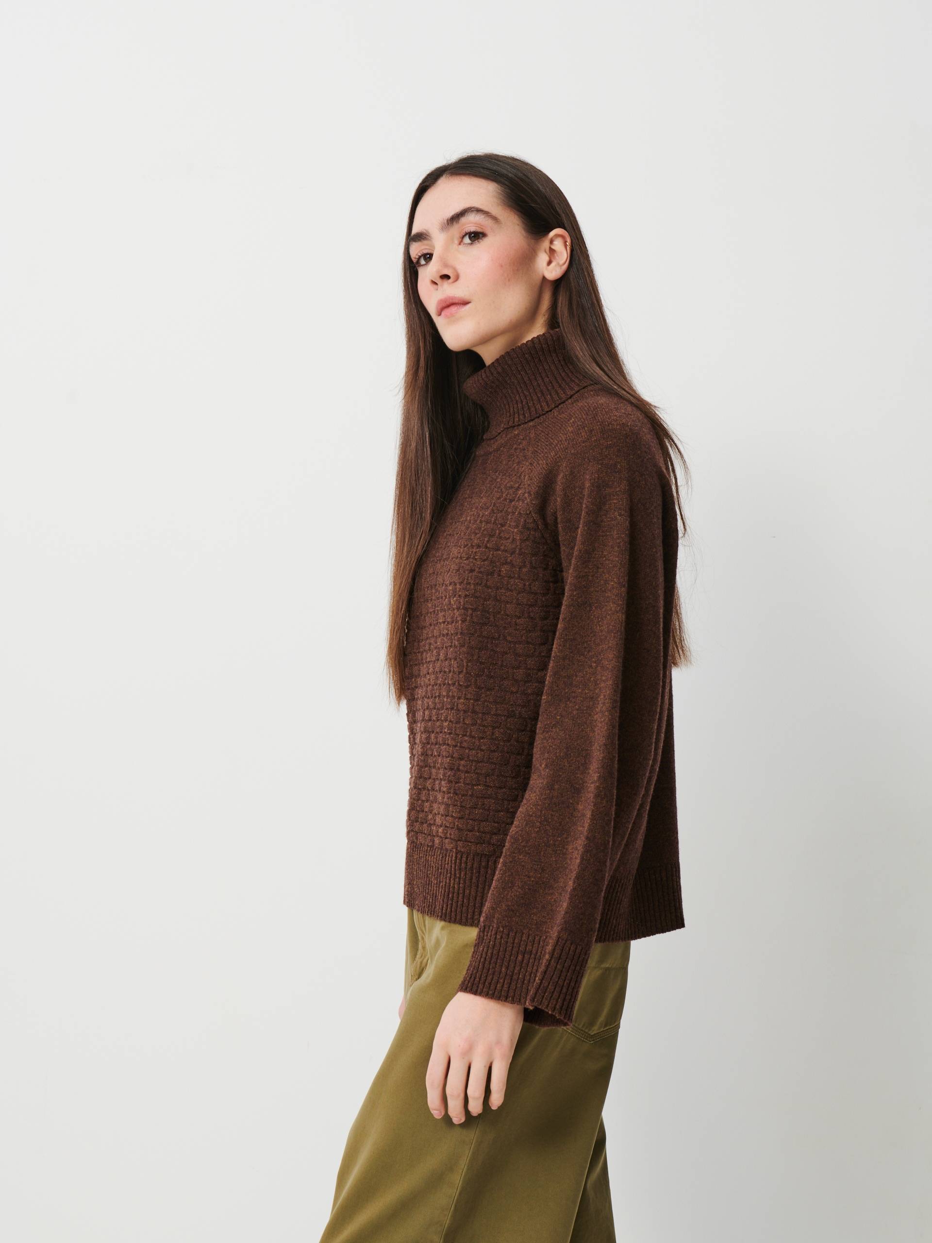 PULL MAGGY Cacao , Prêt-à-porter Bensimon