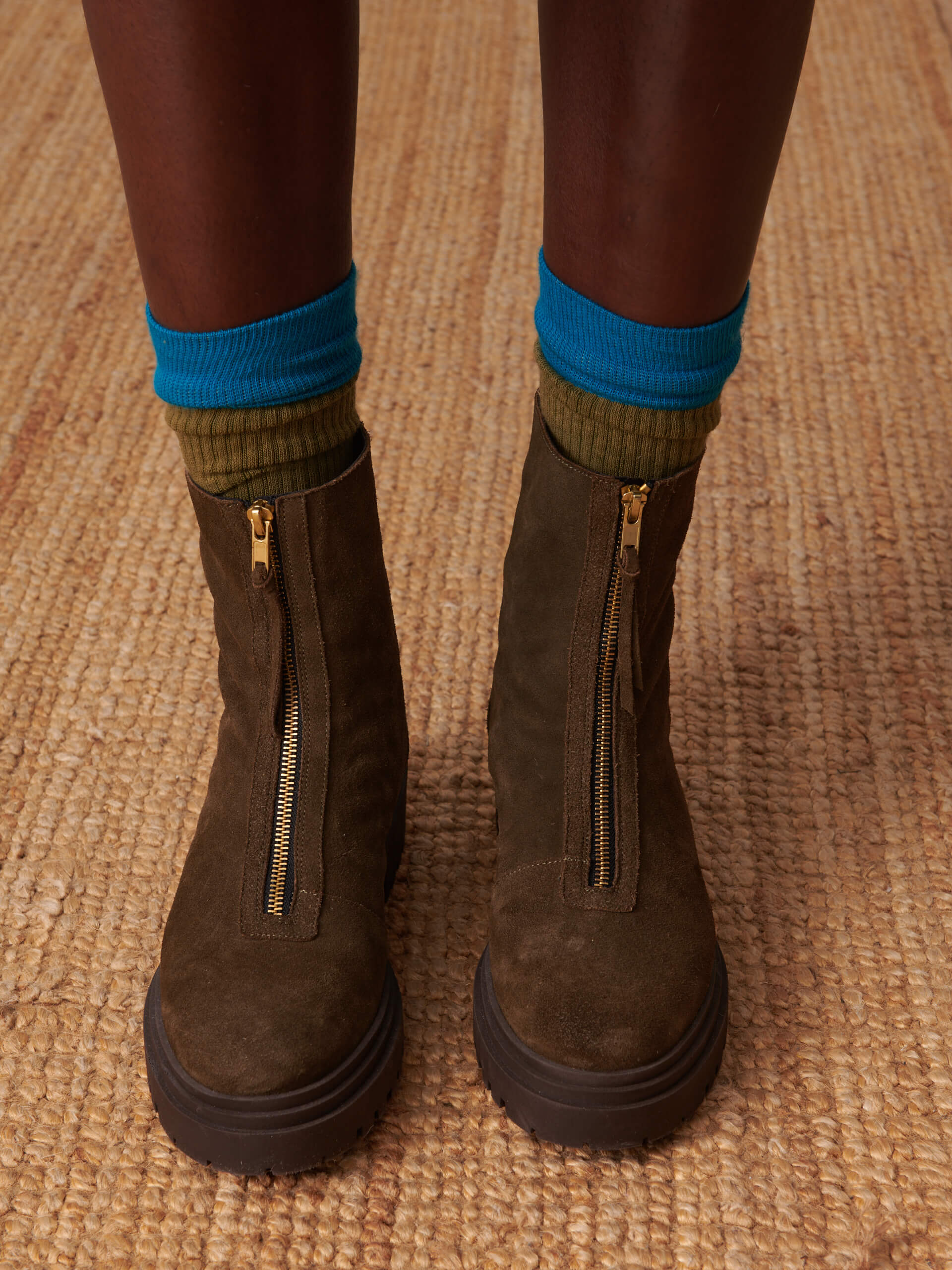 BOOTS CHELSEA FEMME ZIPPEES  Militaire , Tennis & Chaussures Bensimon