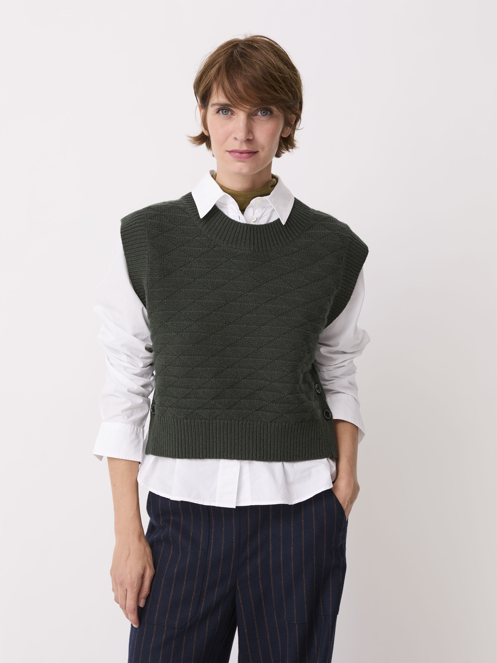 PULL OROSE  Militaire , Pr&ecirc;t-&agrave;-porter Bensimon