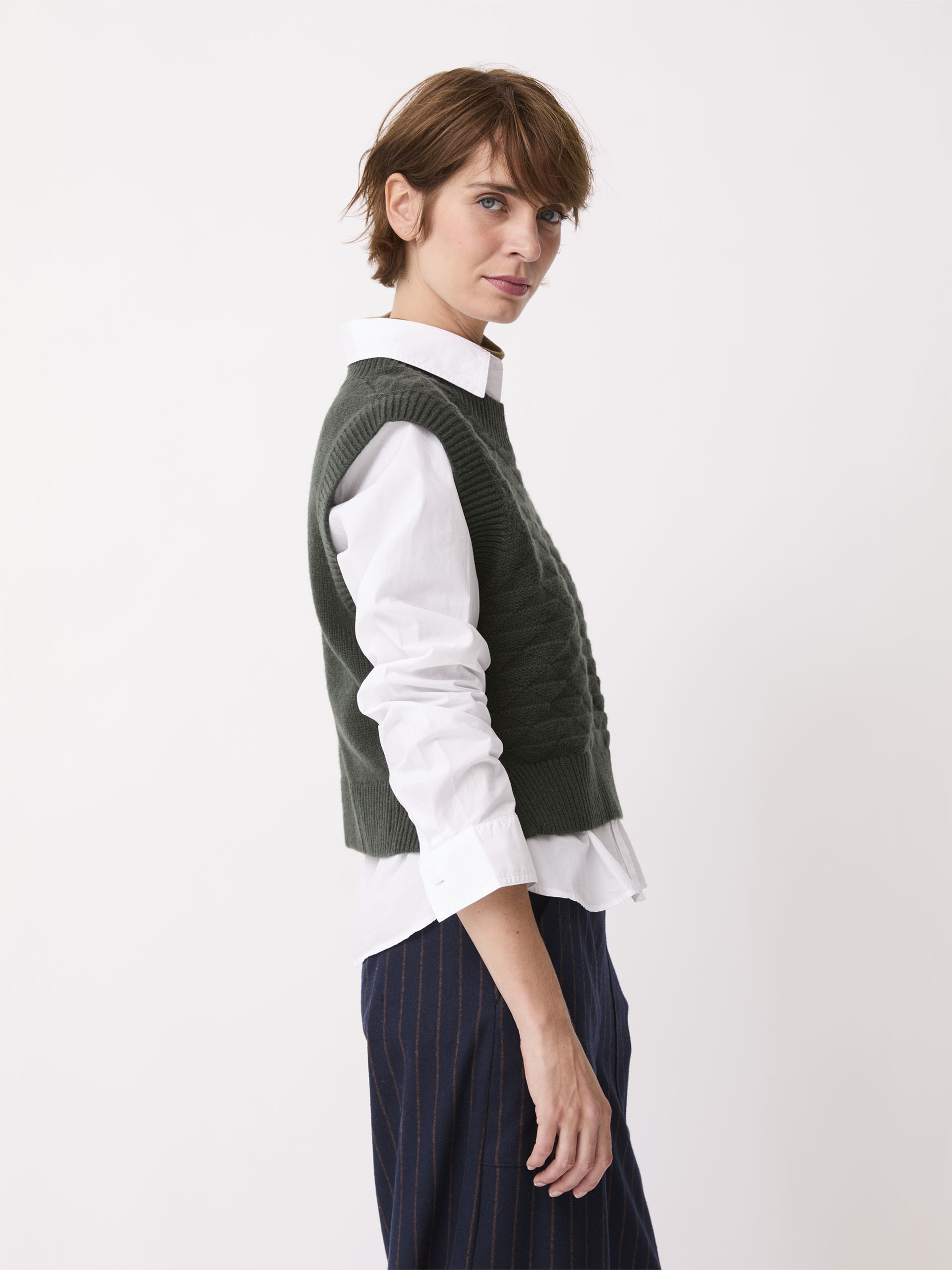 PULL OROSE  Militaire , Pr&ecirc;t-&agrave;-porter Bensimon