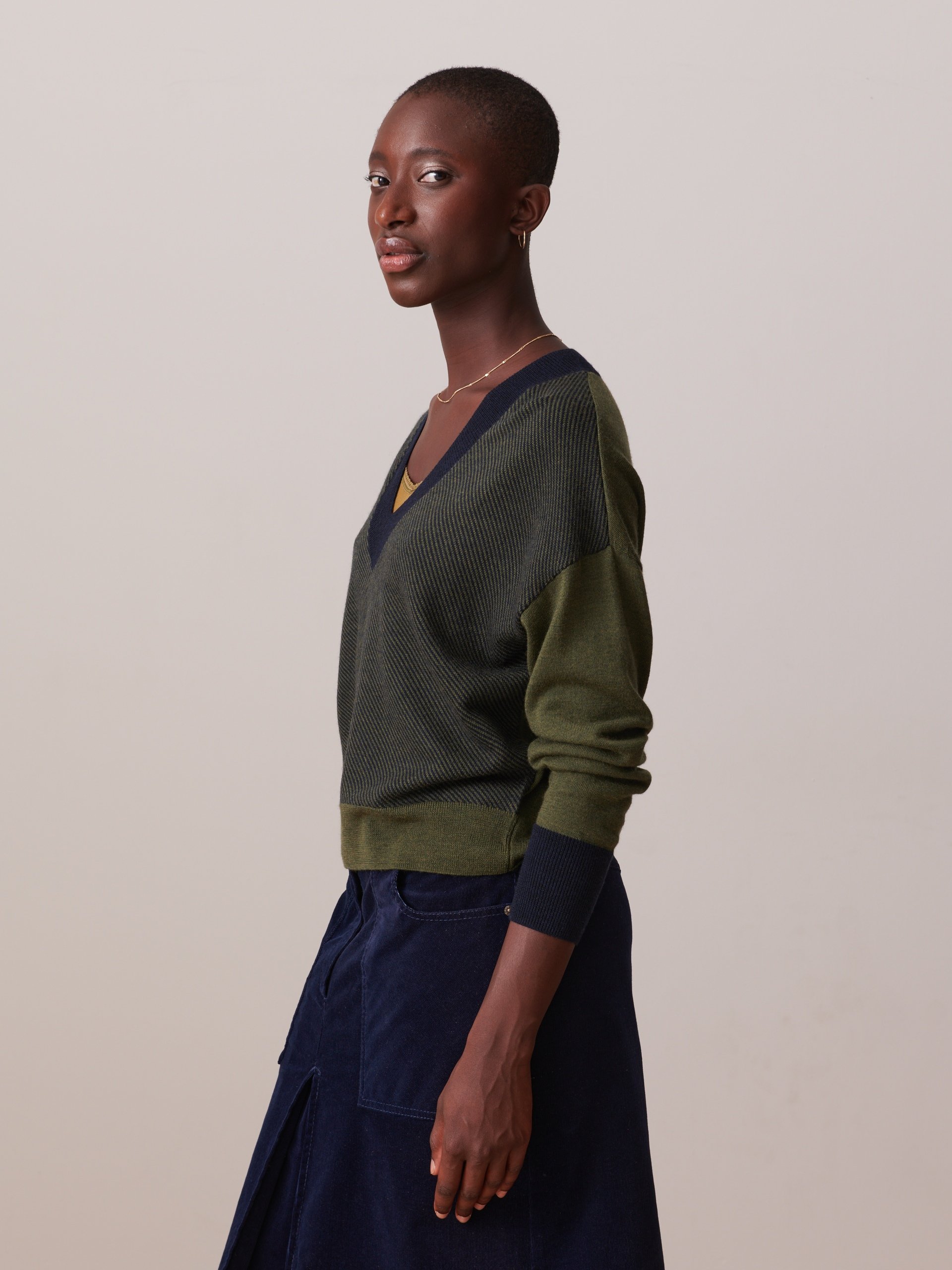 PULL ORSO  Militaire , Pr&ecirc;t-&agrave;-porter Bensimon