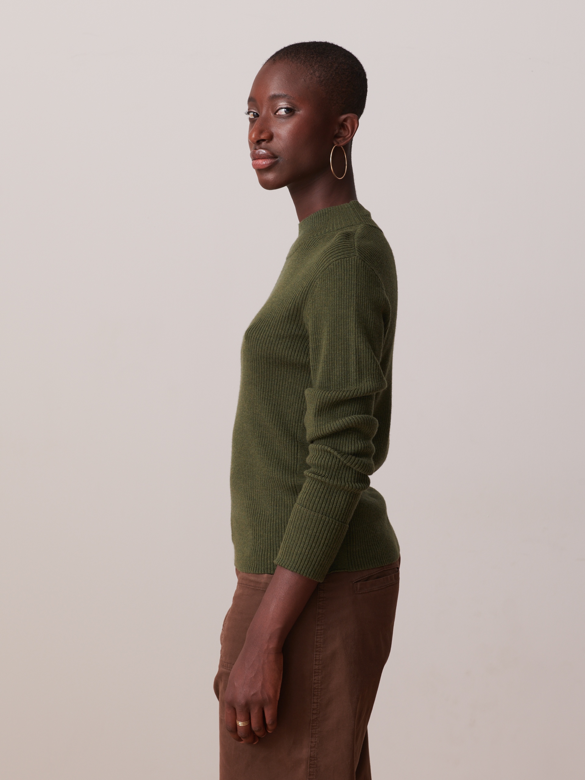 PULL OLIN  Militaire , Pr&ecirc;t-&agrave;-porter Bensimon