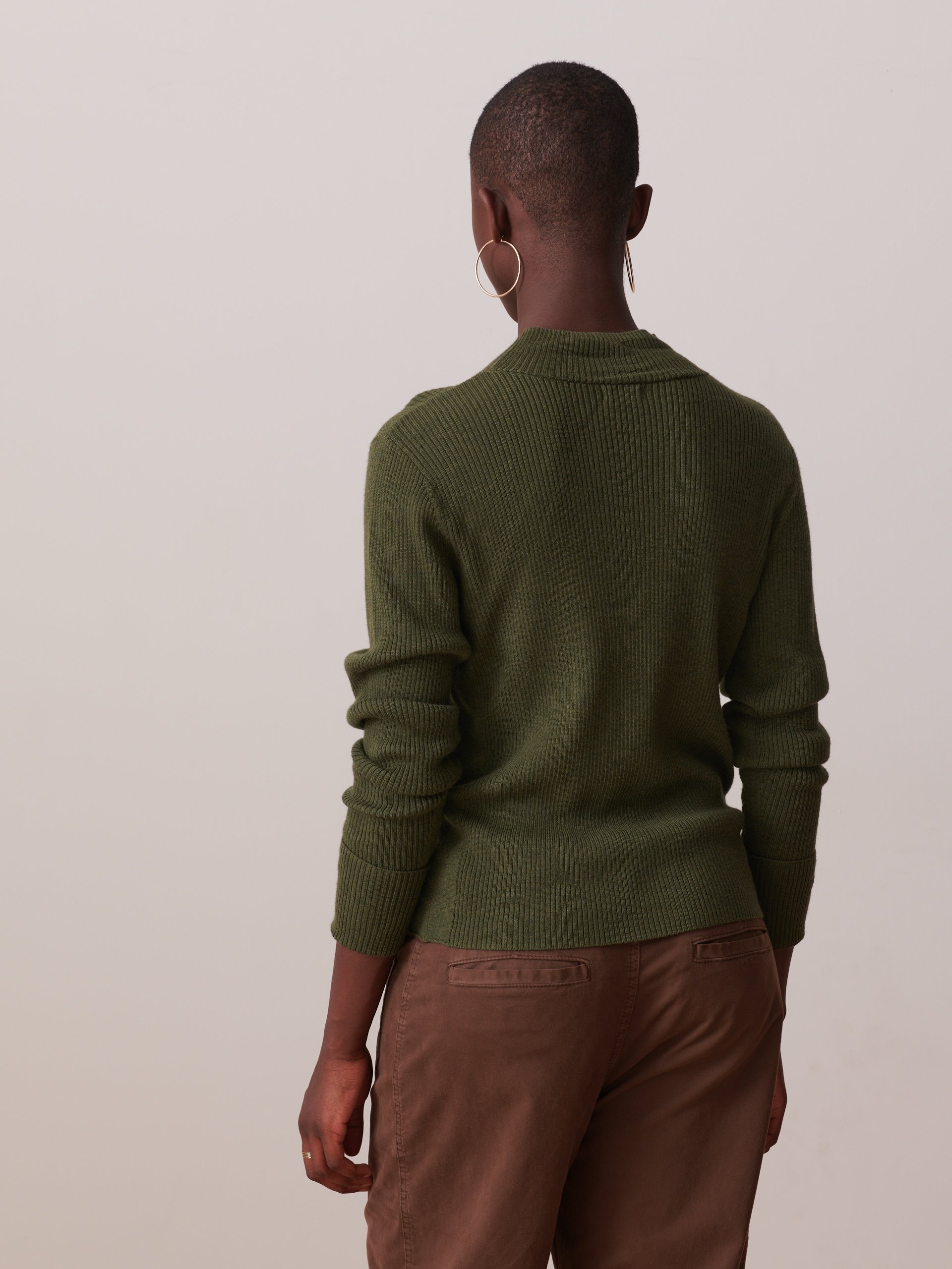 PULL OLIN  Militaire , Pr&ecirc;t-&agrave;-porter Bensimon
