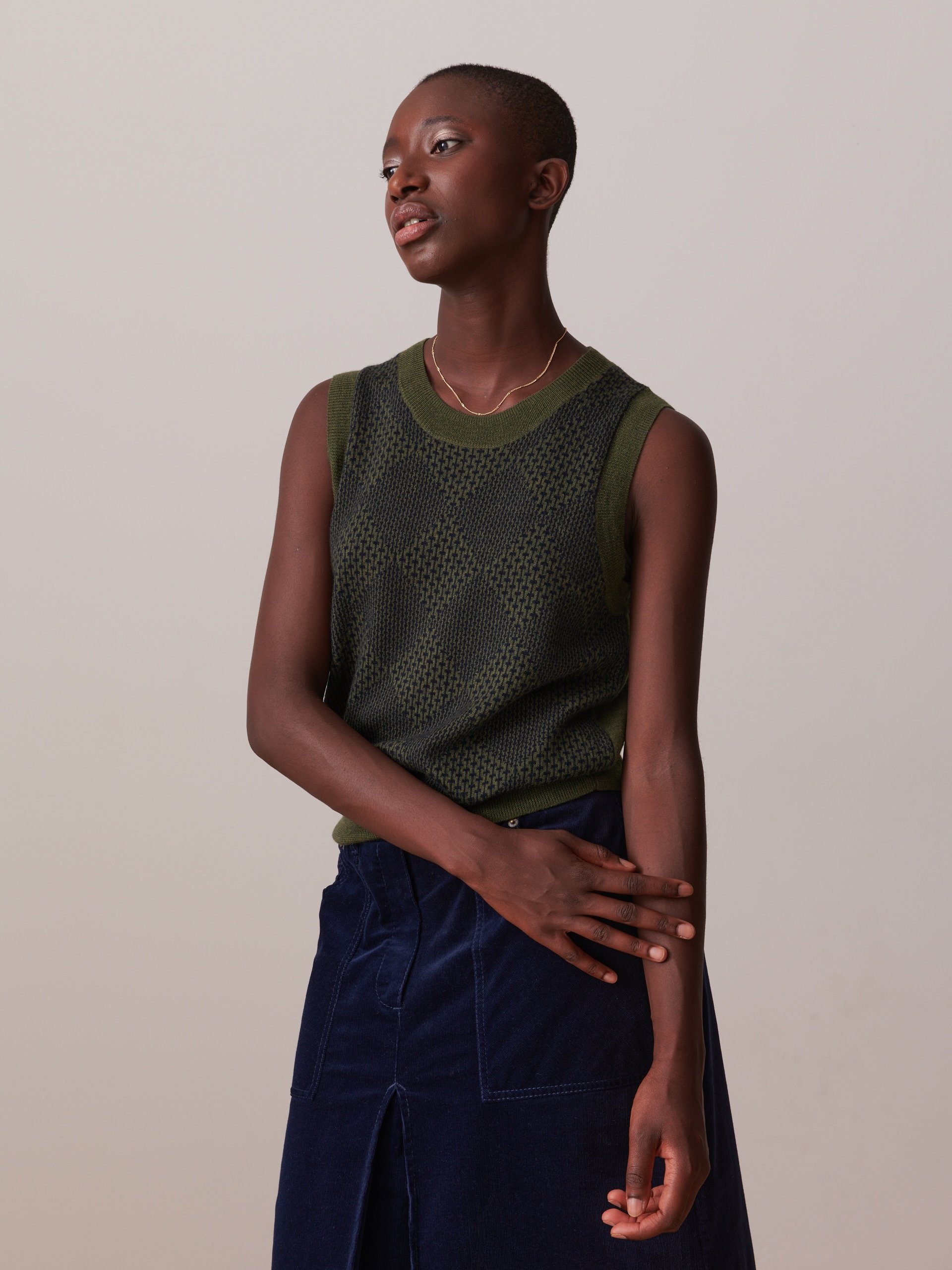 PULL OLIA Militaire , Prêt-à-porter Bensimon