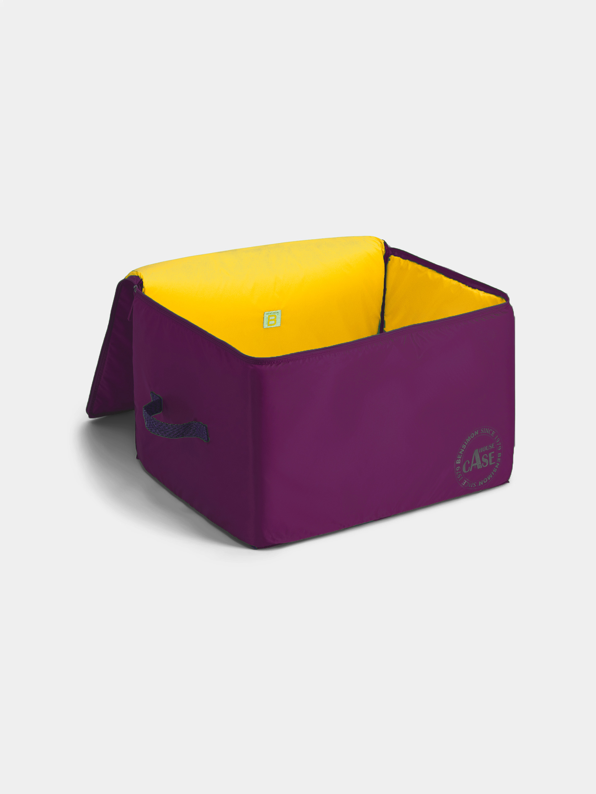 HOUSE CASE NYLON L  Aubergine , Maison Bensimon