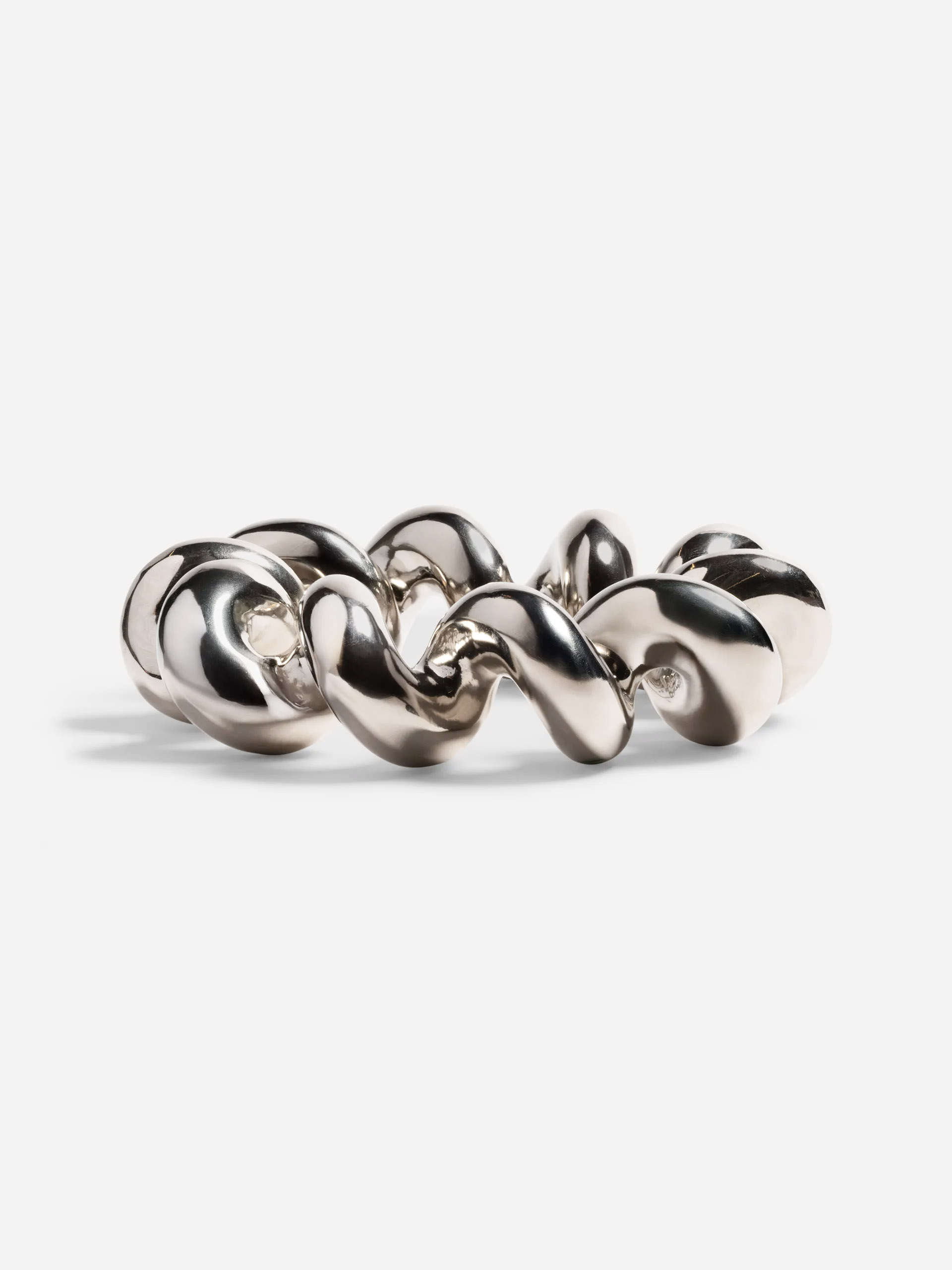 Dessous de plat Twist silver - &KLEVERING Chrome , Maison Bensimon