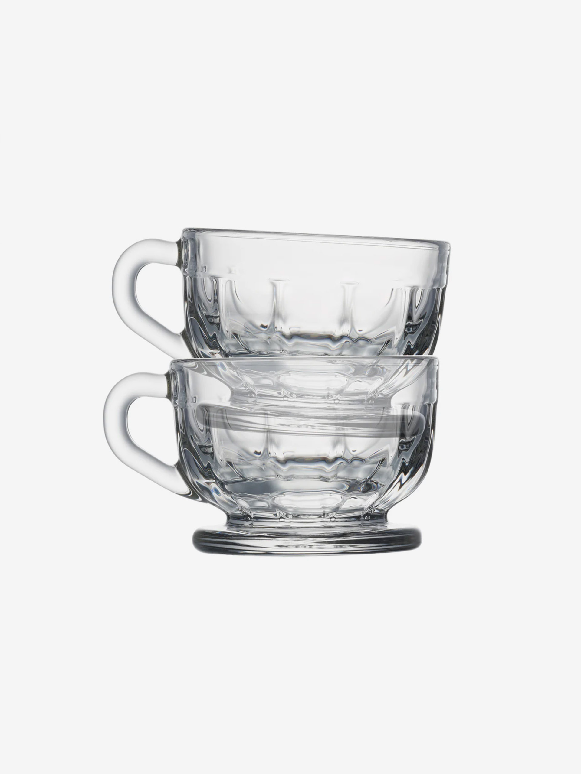 LOT DE 6 TASSES ESPRESSO - LA ROCHERE Transparent , Maison Bensimon
