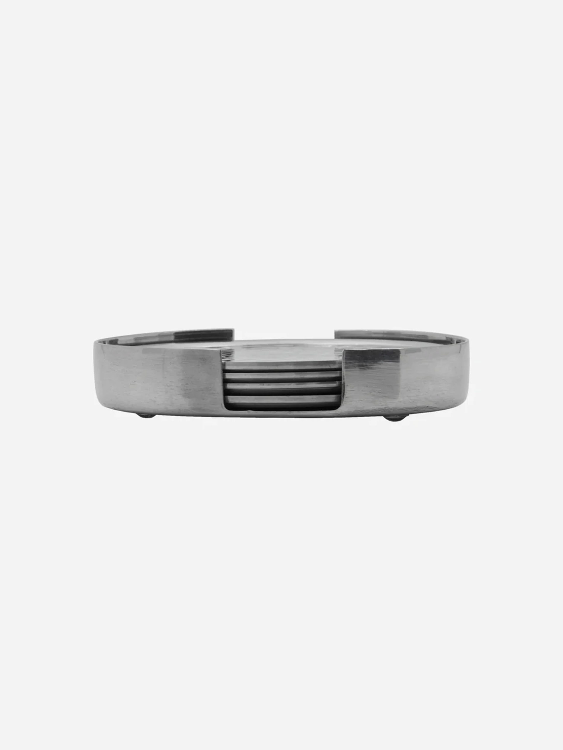4 COASTERS CHROME - HOUSE DOCTOR Chrome , Maison Bensimon