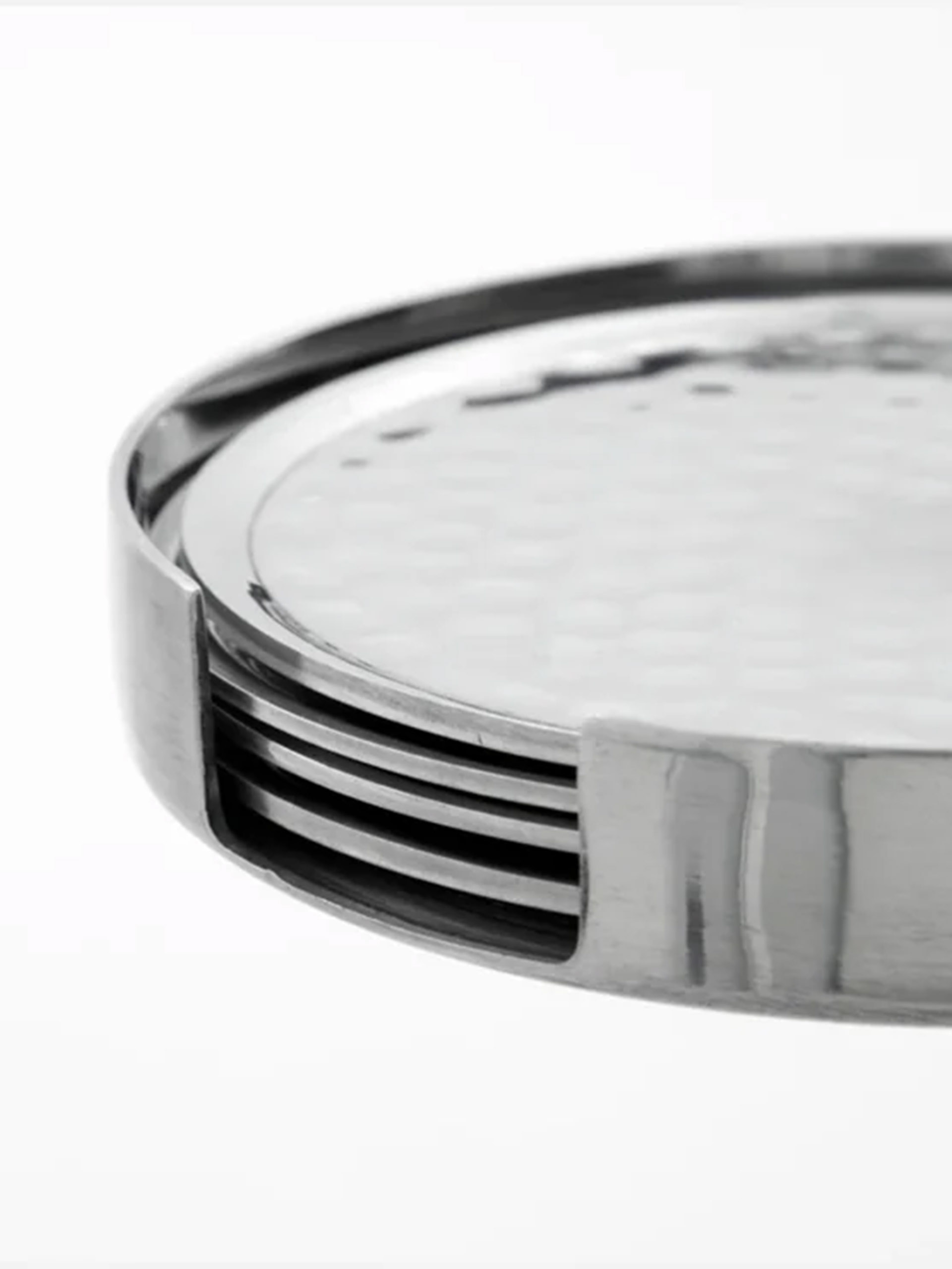 4 COASTERS CHROME - HOUSE DOCTOR Chrome , Maison Bensimon