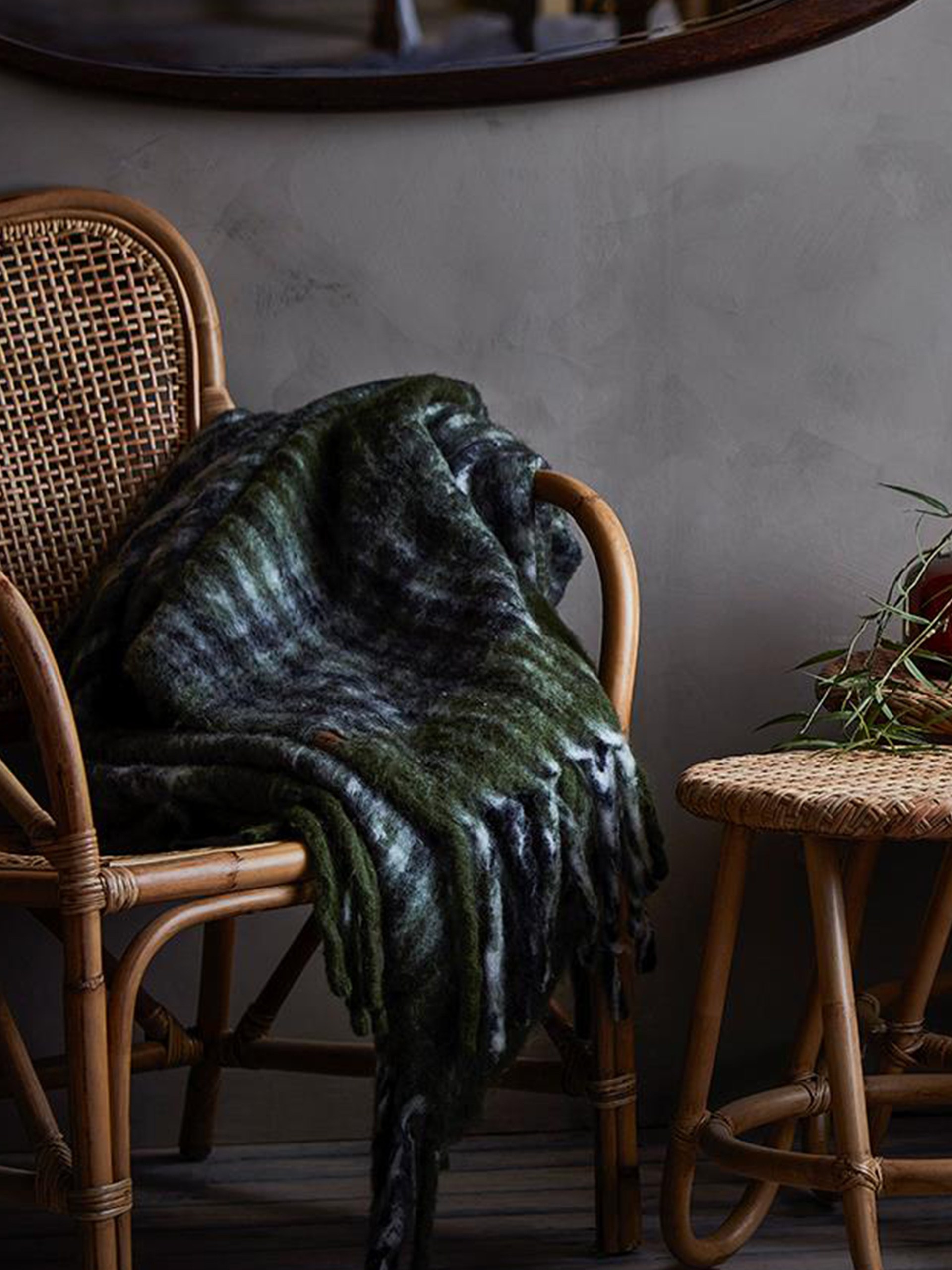 PLAID FRASSE 160X130 - AFFARI OF SWEDEN Vert , Maison Bensimon