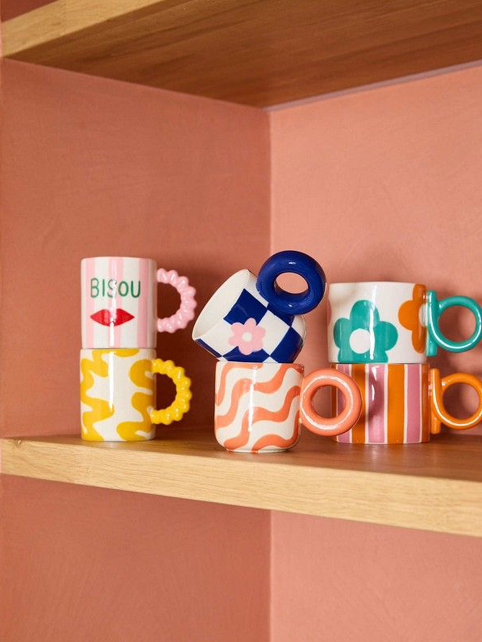TASSE BAUTISTA FLOWER - QUE RICO Bleu , Maison Bensimon