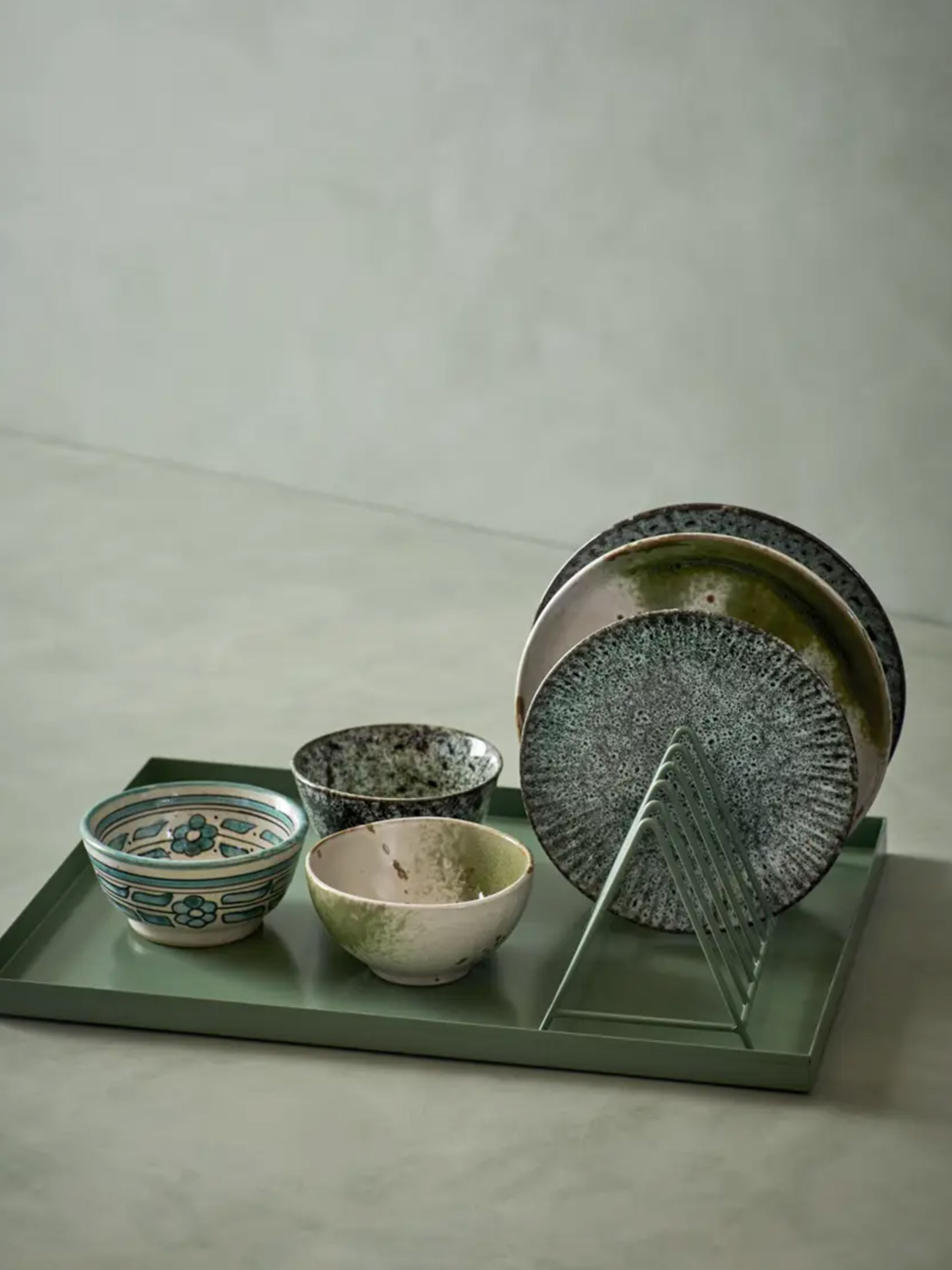 ASSIETTE STONEWARE T.M - MME STOLTZ Bleu , Maison Bensimon