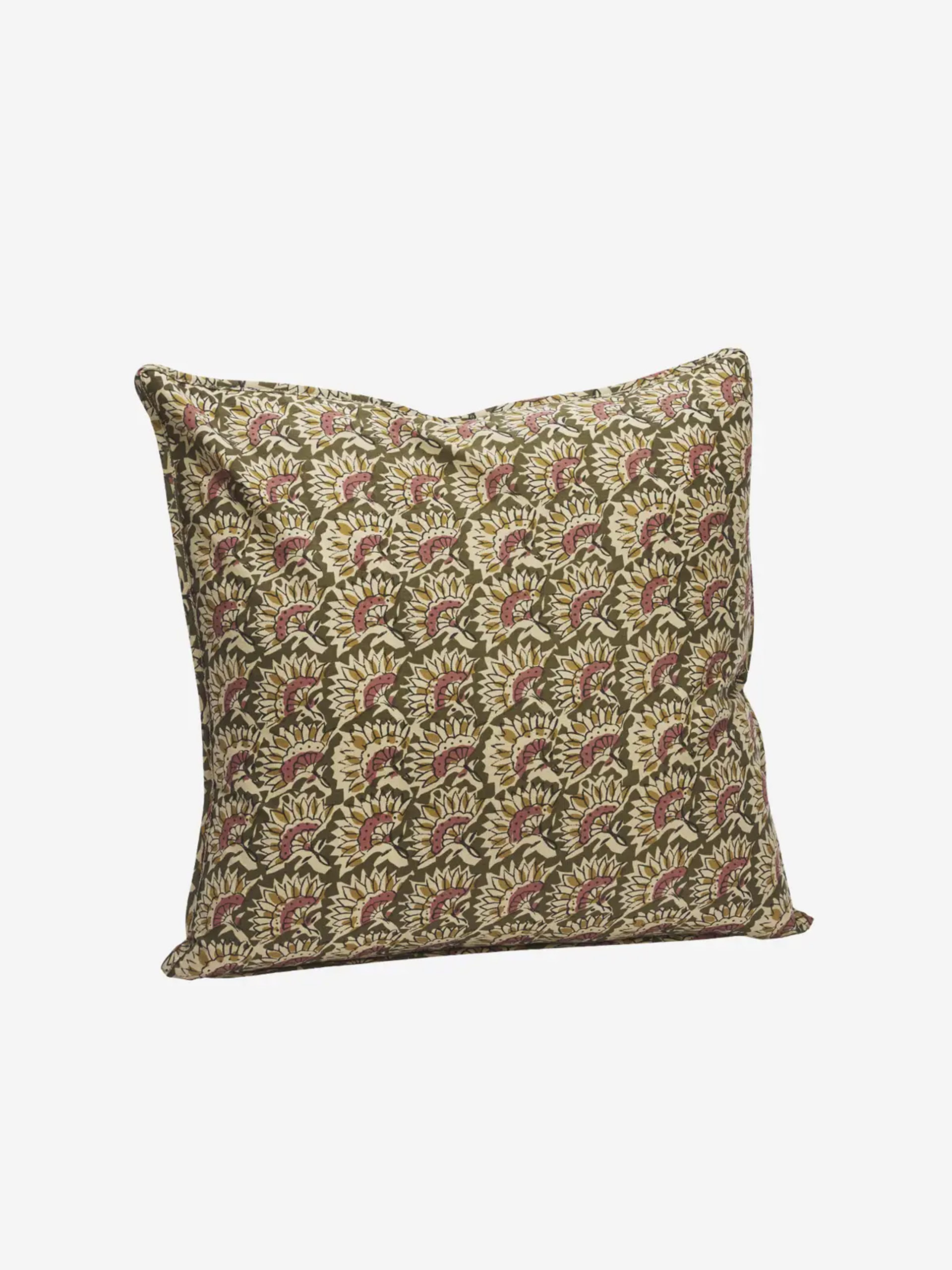 COUSSIN PRINT 50x50 - MME STOLTZ Kaki , Maison Bensimon