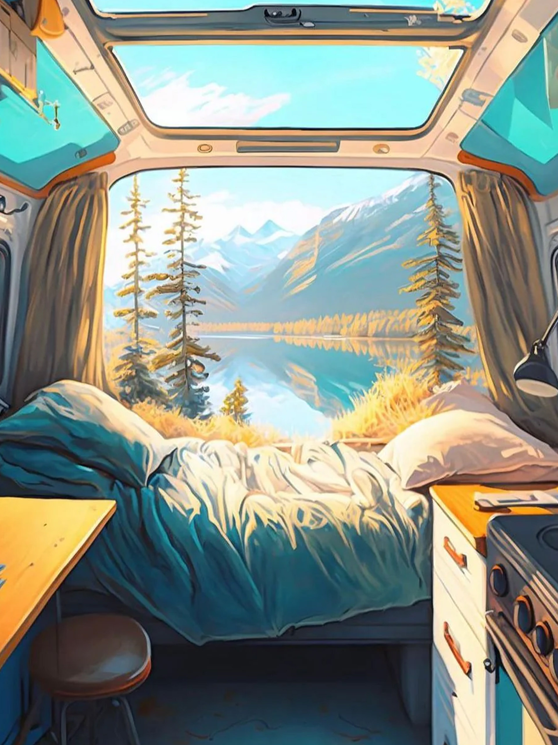PUZZLE VAN LIFE 1000 PIECES - PIECE & LOVE Multicolore , Maison Bensimon