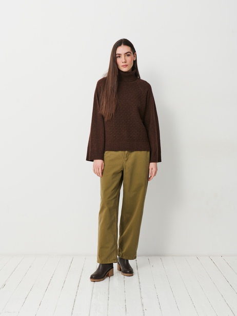 PULL MAGGY  Cacao , Pr&ecirc;t-&agrave;-porter Bensimon