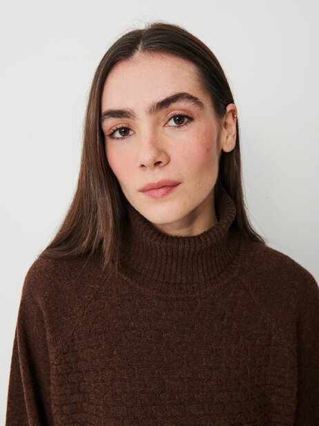 PULL MAGGY  Cacao , Pr&ecirc;t-&agrave;-porter Bensimon