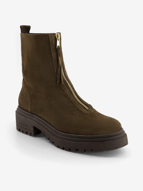 BOOTS CHELSEA FEMME ZIPPEES  Militaire , Tennis & Chaussures Bensimon