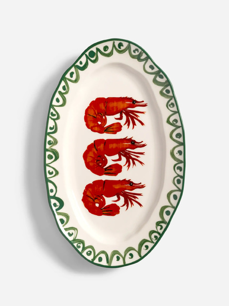 Plateau sir&egrave;ne shrimp - &KLEVERING  Blanc , Maison Bensimon