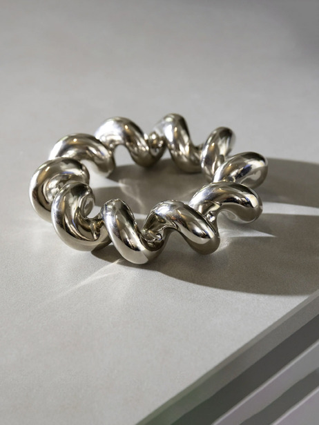 Dessous de plat Twist silver - &KLEVERING  Chrome , Maison Bensimon