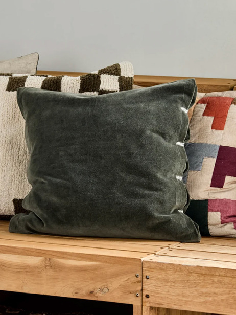 COUSSIN HD VELVET VERT & INTERIEUR - HOUSE DOCTOR  Vert , Maison Bensimon 