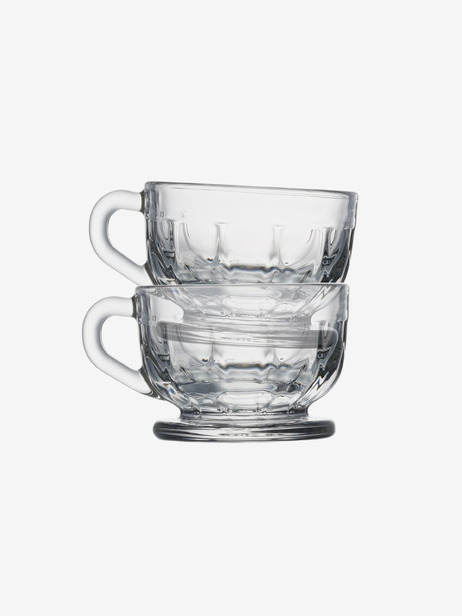 LOT DE 6 TASSES ESPRESSO - LA ROCHERE  Transparent , Maison Bensimon