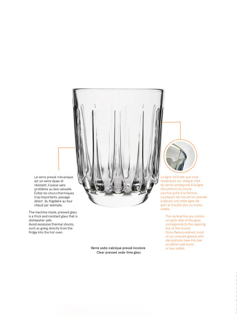 LOT DE 4 GOBELETS 550 ANS - LA ROCHERE  Transparent , Maison Bensimon