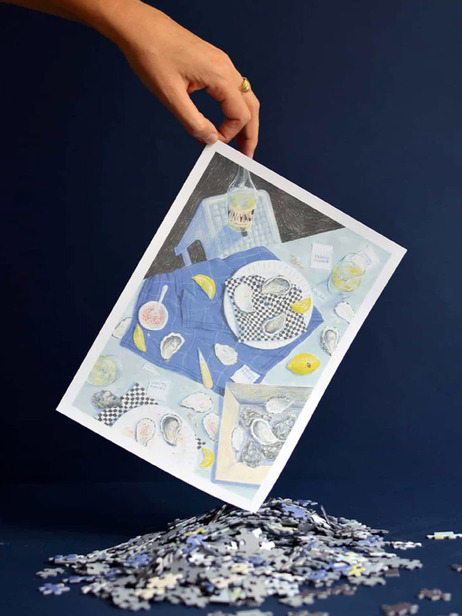PUZZLE LE GOÛT DE LA MER 1000 PIECES - JOUR FERIE  Bleu , Maison Bensimon