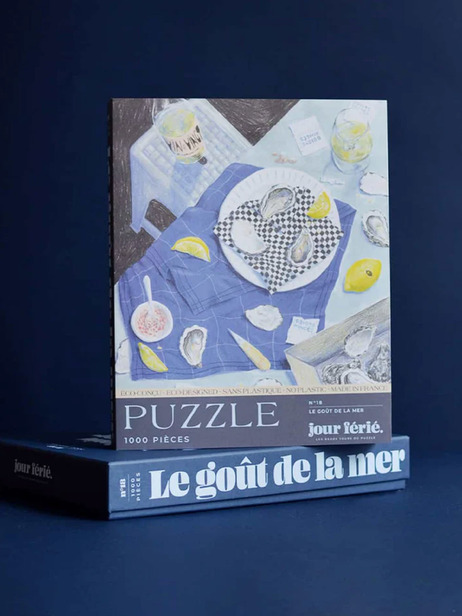 PUZZLE LE GOÛT DE LA MER 1000 PIECES - JOUR FERIE  Bleu , Maison Bensimon