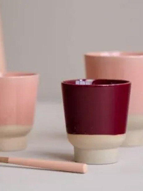 TASSE RUTUNDA T.S ROUGE - KINTA  Rouge , Maison Bensimon