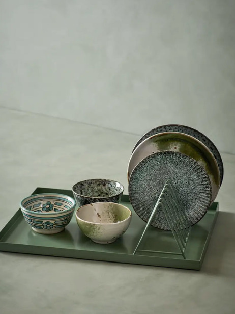 ASSIETTE STONEWARE T.M - MME STOLTZ  Bleu , Maison Bensimon