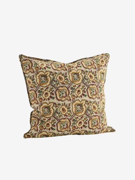 COUSSIN PRINT 50x50 - MME STOLTZ  Moutarde , Maison Bensimon
