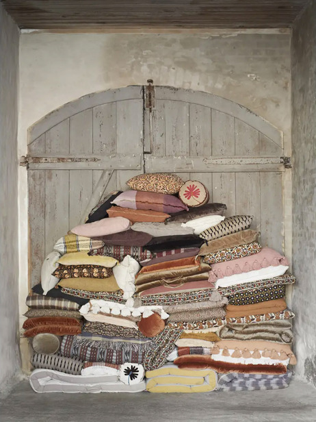COUSSIN PRINT SABLE 50x50 - MME STOLTZ  Sable , Maison Bensimon