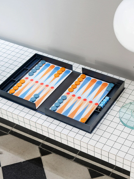 ART OF BACKGAMMON - PRINTWORK  Orange , Maison Bensimon